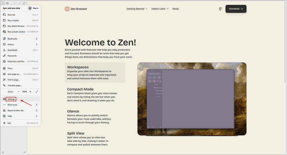 Zen browser简体中文最新版