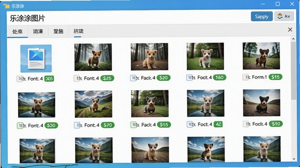 展示乐涂涂图片转换器批量处理的界面，画面中有一个文件列表窗口，里面排列着许多图片文件，每个文件旁都有格式转换的状态标记，整体色调明亮，体现高效便捷的软件特性