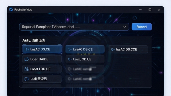 硕鼠FLV视频下载器解析视频过程示意图,画面展示软件输入框内粘贴网址,下方自动列出多个清晰度选项,背景为深色科技感界面,突出解析速度和智能识别功能