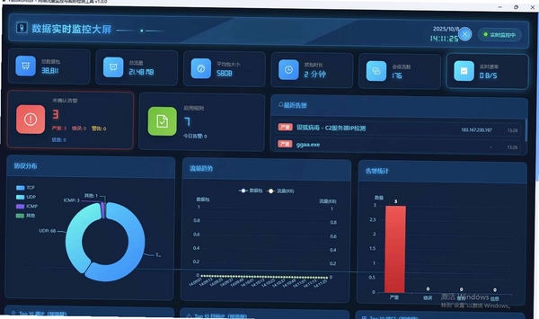 流量盒 网络监控 软件界面