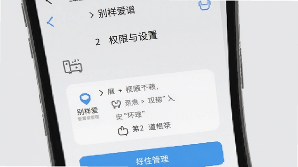 别样爱应用的安装与设置界面，手机屏幕显示权限管理选项，背景为简洁的浅灰色，配有工具图标，画面清晰易懂，突出操作步骤，高清渲染，无文字