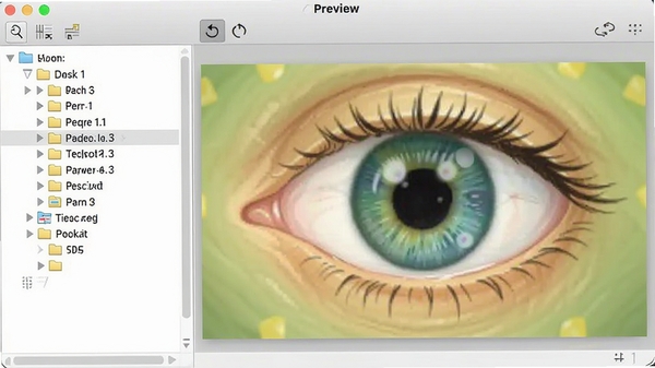 Image eye 图像浏览软件主界面预览图,左侧文件夹树,右侧大图预览区,顶部工具栏包含缩放旋转按钮,整体界面简洁明亮,色彩自然,细节清晰,适合作为软件介绍首图