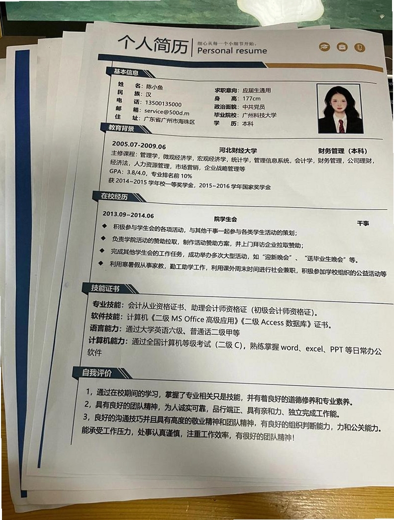 简历模板 使用教程