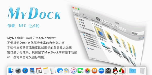 MyDockFinder 桌面美化效果
