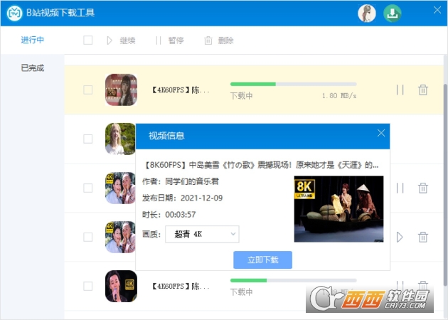 BVLoaderB站视频下载