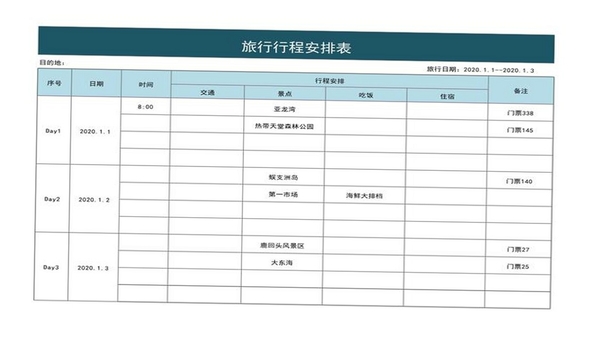 中青旅商旅 行程管理页面