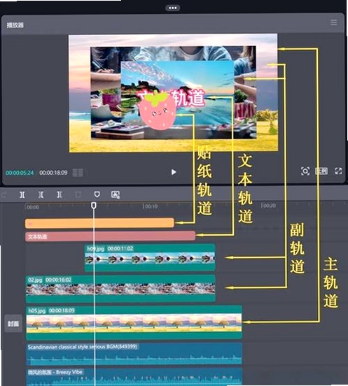 DV影音合成快手 视频剪辑 时间轴操作教程