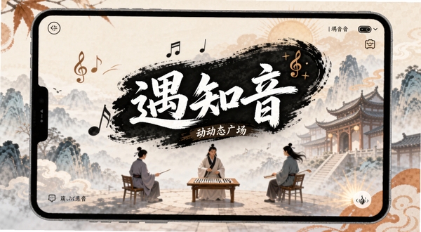 遇知音 动态广场界面