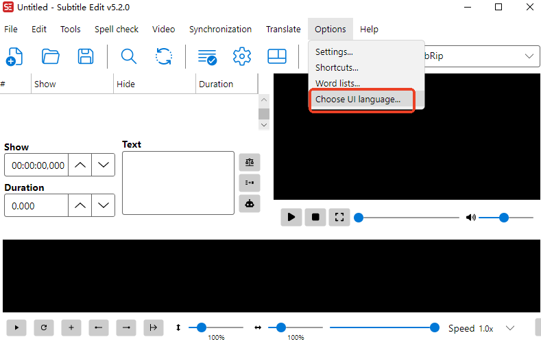 SubtitleEdit字幕编辑器中文版 SubtitleEdit字幕编辑器中文版