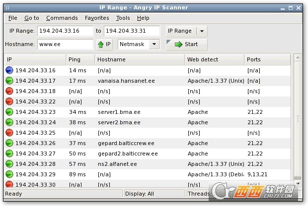 Angry IP Scanner网段探测工具 Angry IP Scanner网段探测工具