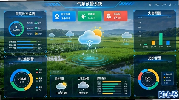 晴壤气象查 天气预警推送功能界面