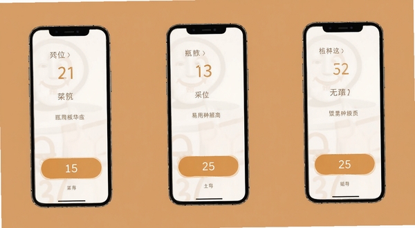 一瓶倒位简洁主界面交互设计展示,手机屏幕显示大号按钮和清晰文字标注,背景为纯色极简风格,画面突出易用性和无障碍操作特点
