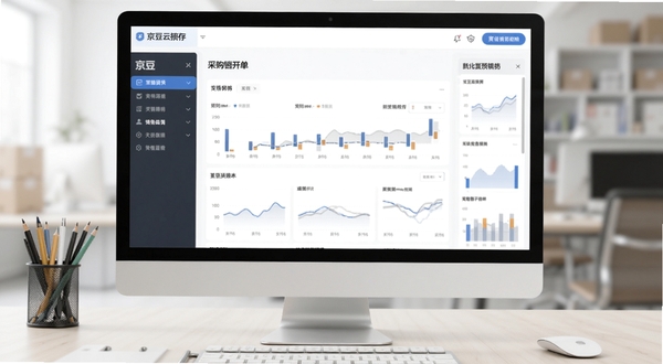 京豆云进销存采购销售开单界面预览图