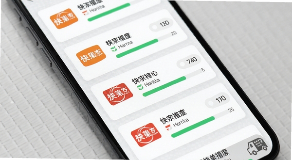 快递物流速查批量查询功能界面，手机屏幕显示多个快递卡片列表，每张卡片带有不同快递公司标志与物流进度条，背景为淡灰色网格纹理，营造数据聚合感