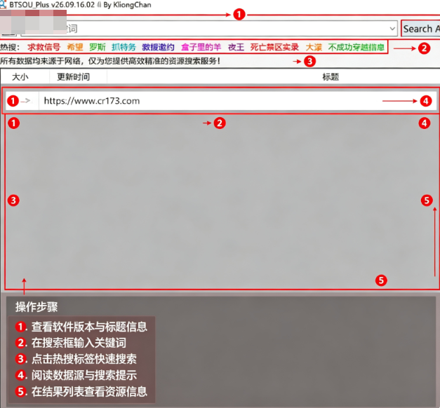 BtsouPlus版搜索工具