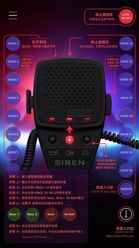 警笛声模拟器Emergency Vehicle Siren System