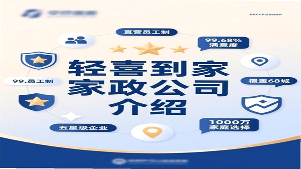 轻喜到家服务品类介绍图