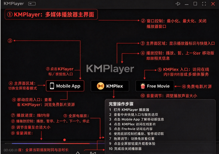 KMPlayer 4.2.3.37中文电脑版 KMPlayer 4.2.3.37中文电脑版