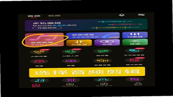 乐剪音频 音频剪辑 操作界面