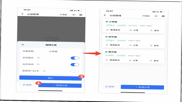 腾威易配 多项目分组 管理界面