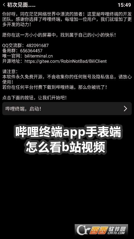 哔哩终端app手表版 哔哩终端app手表版