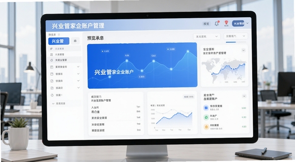 兴业管家企业账户管理界面预览图