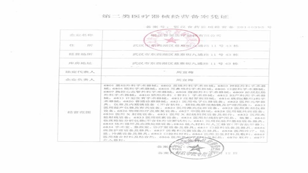 贝登医疗资质管理界面