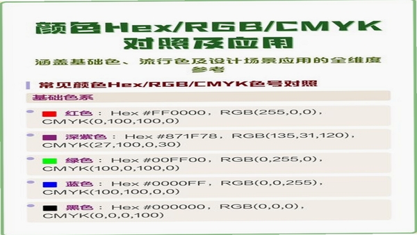 HexColor 配色方案 色值转换