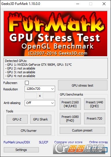 FurMark显卡甜甜圈烤鸡软件