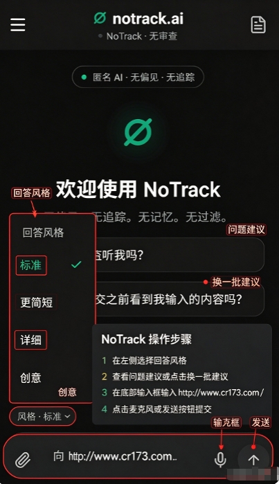 notrackai无限制版